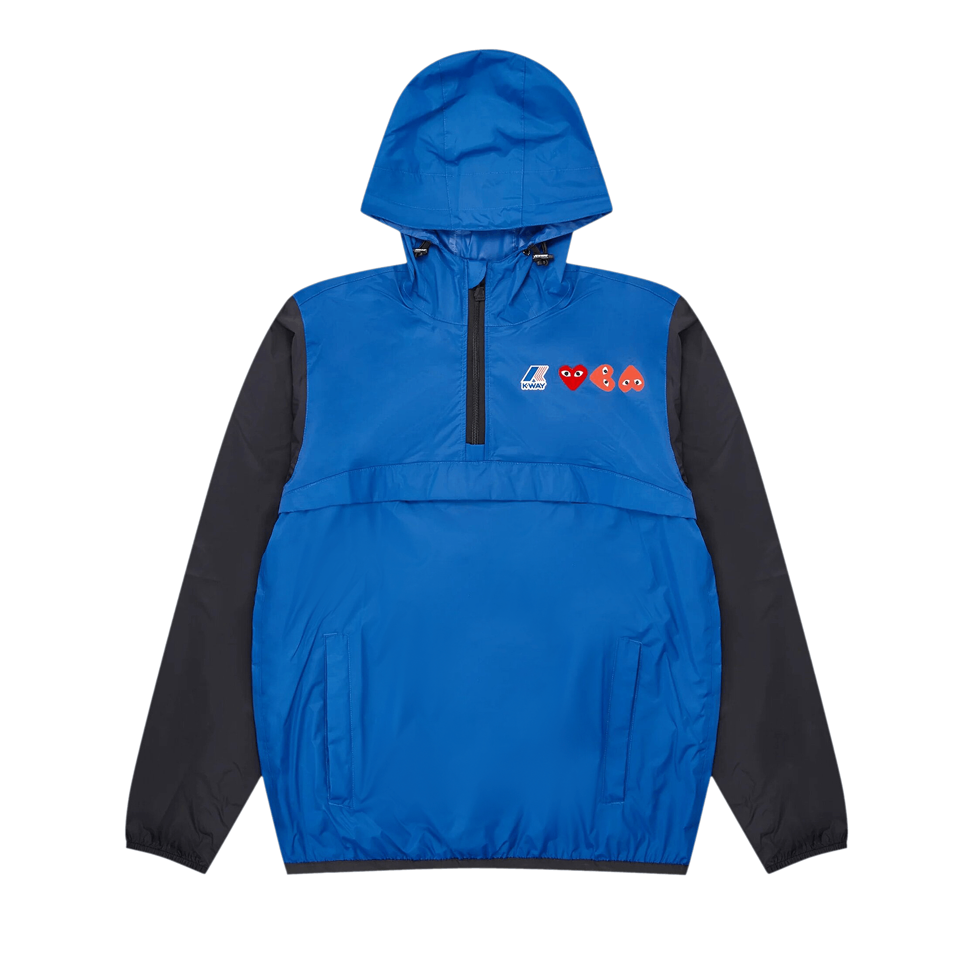 Comme des Garçons PLAY x K-Way Full Zip Hoodie 'Blue/Black'