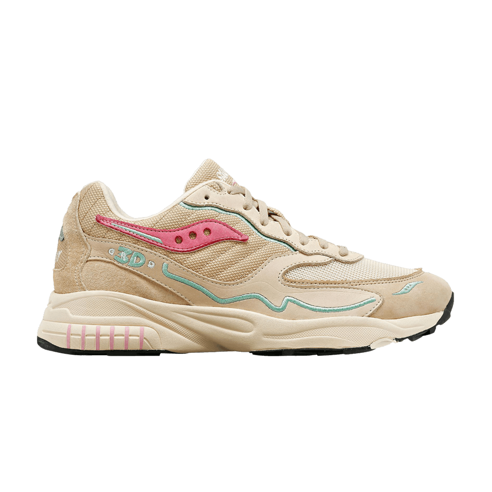 Saucony 3D Grid Hurricane Premium 'Cream Pink'