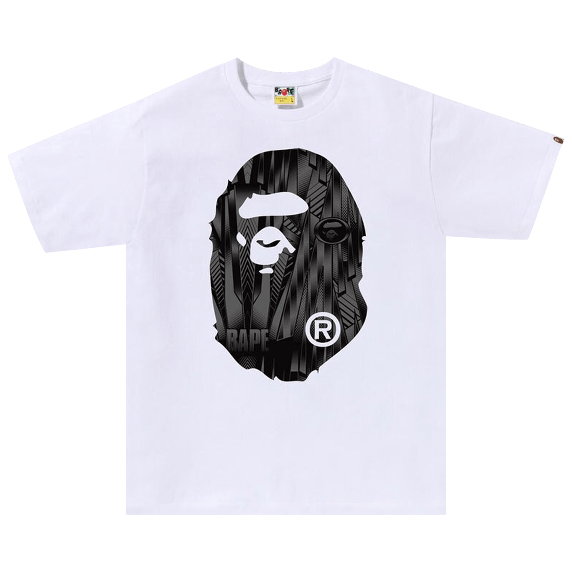 BAPE Speed Racer Big Ape Head Tee 'White/Black'