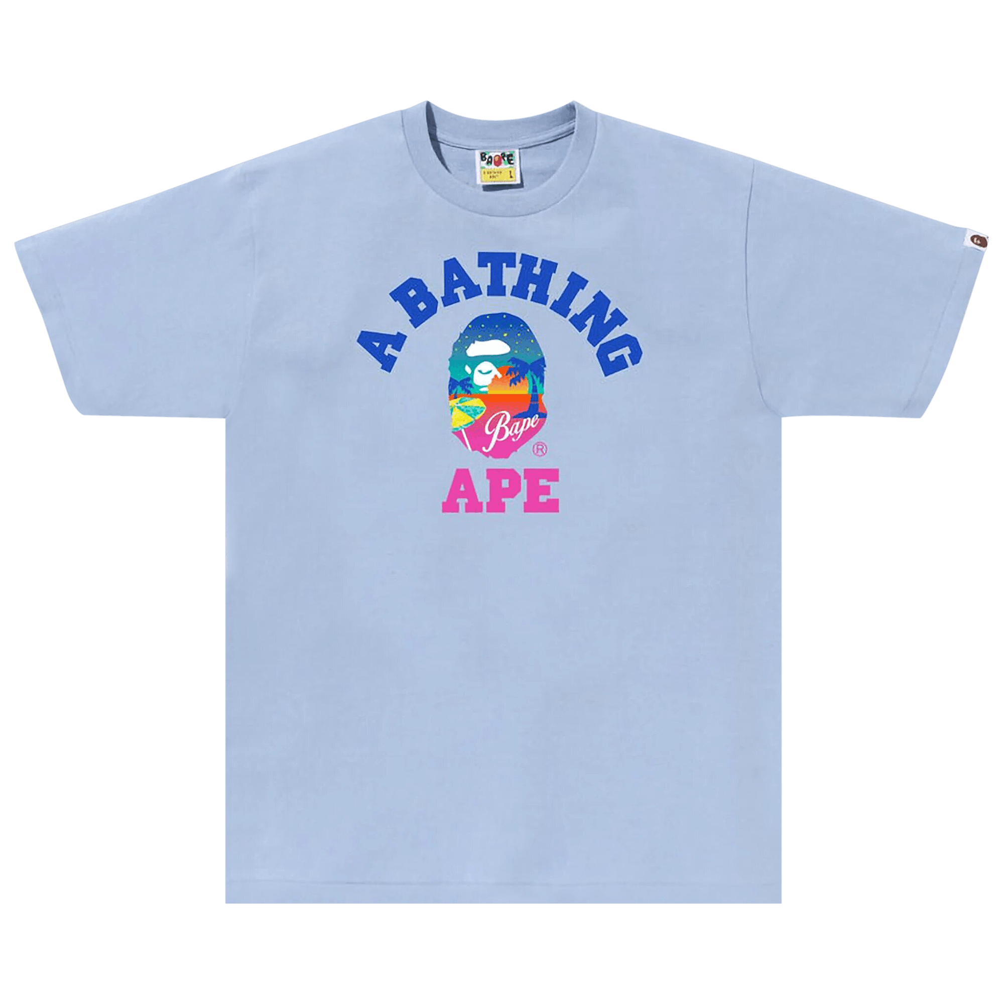 BAPE Sunset Beach Tee 'Sax'