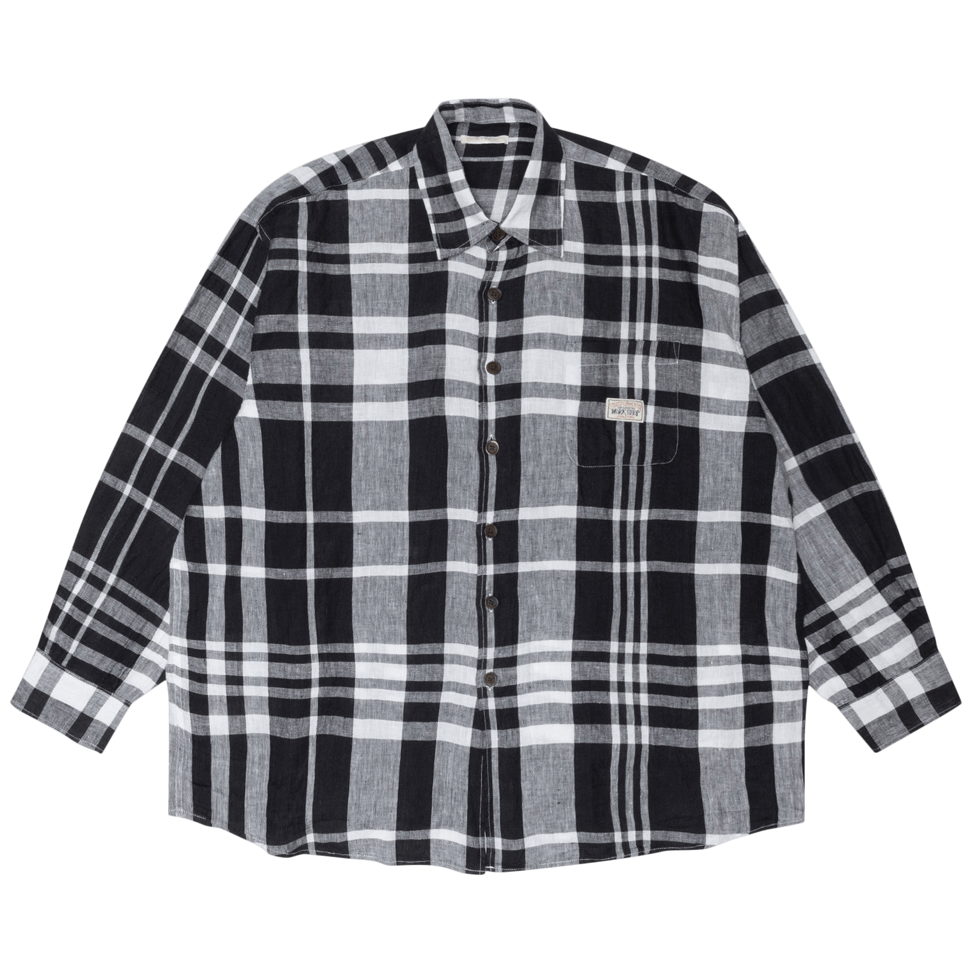 Stussy x Our Legacy Work Shop Borrowed Shirt 'Bold Check Linen'