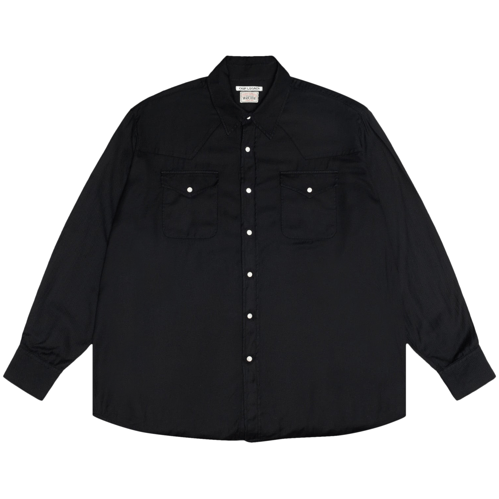 Stussy x Our Legacy Work Shop Ranch Shirt 'Black High Twist Twill'