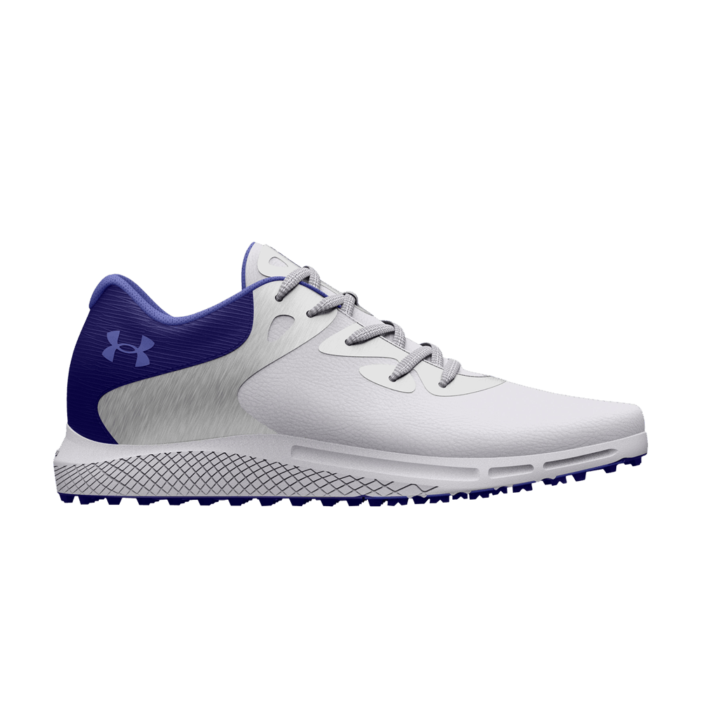 Pre-owned Under Armour Wmns Charged Breathe 2 Spikeless Golf 'white Purple'