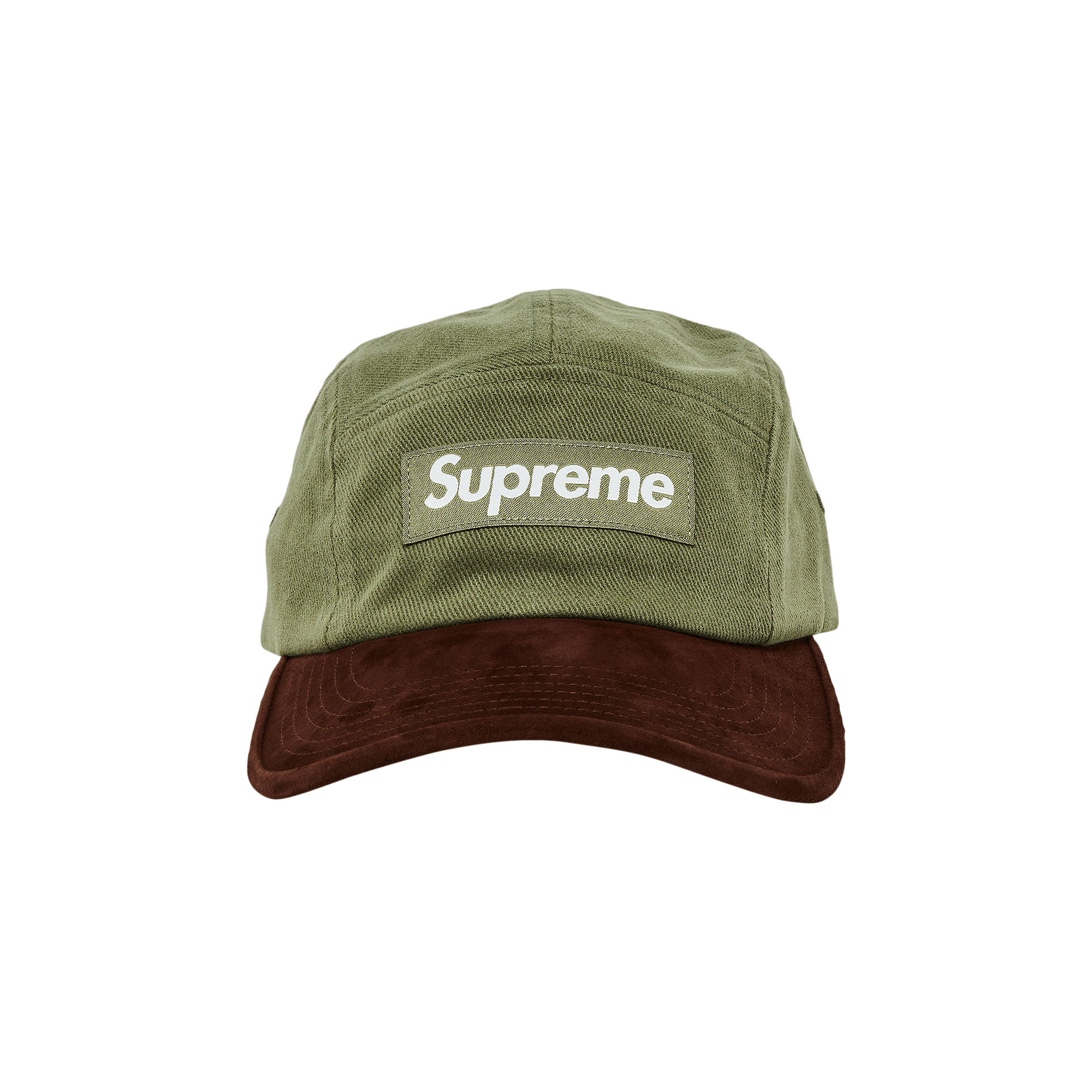 Supreme Suede Visor Camp Cap 'Light Olive'