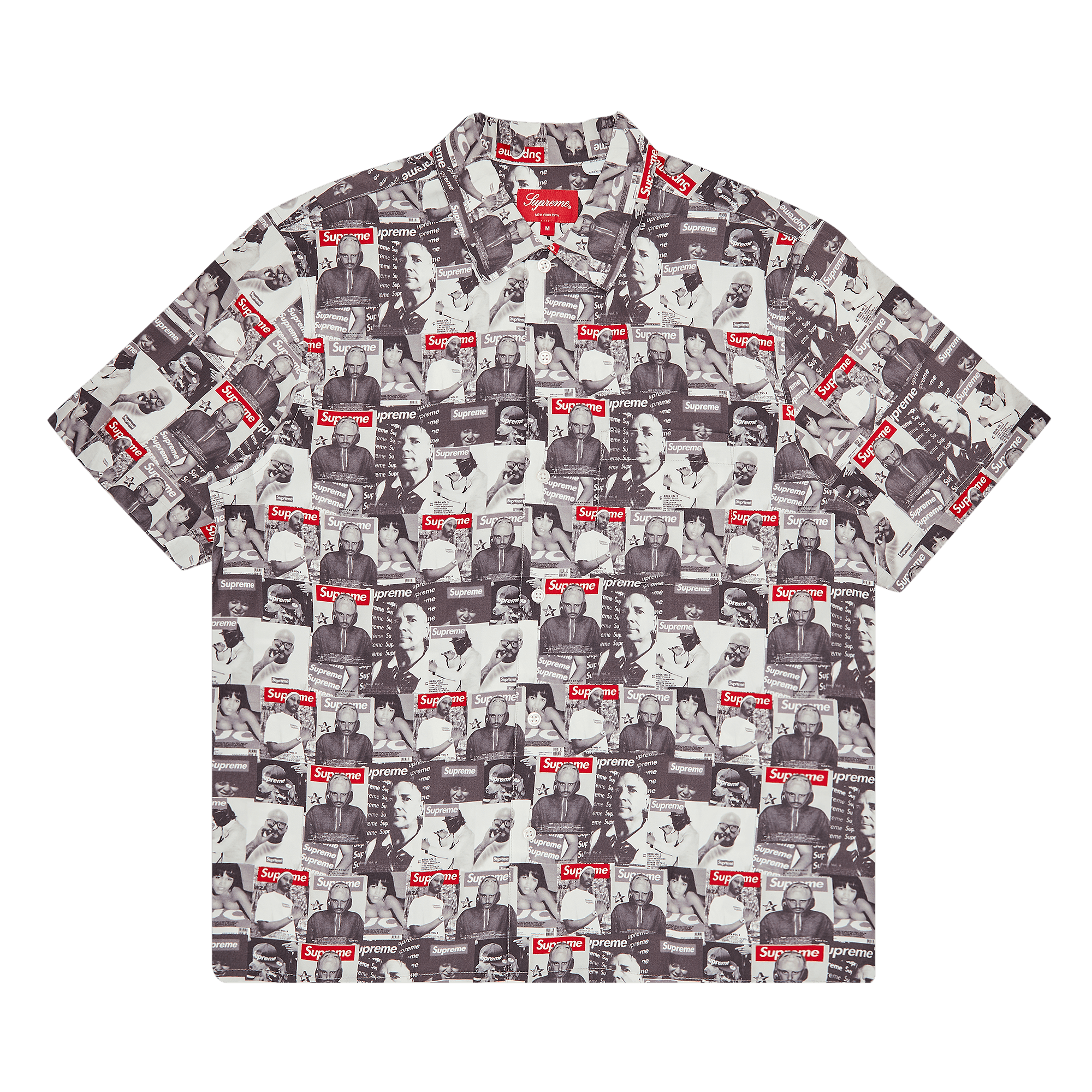 Supreme Magazine Short-Sleeve Shirt 'Grey'