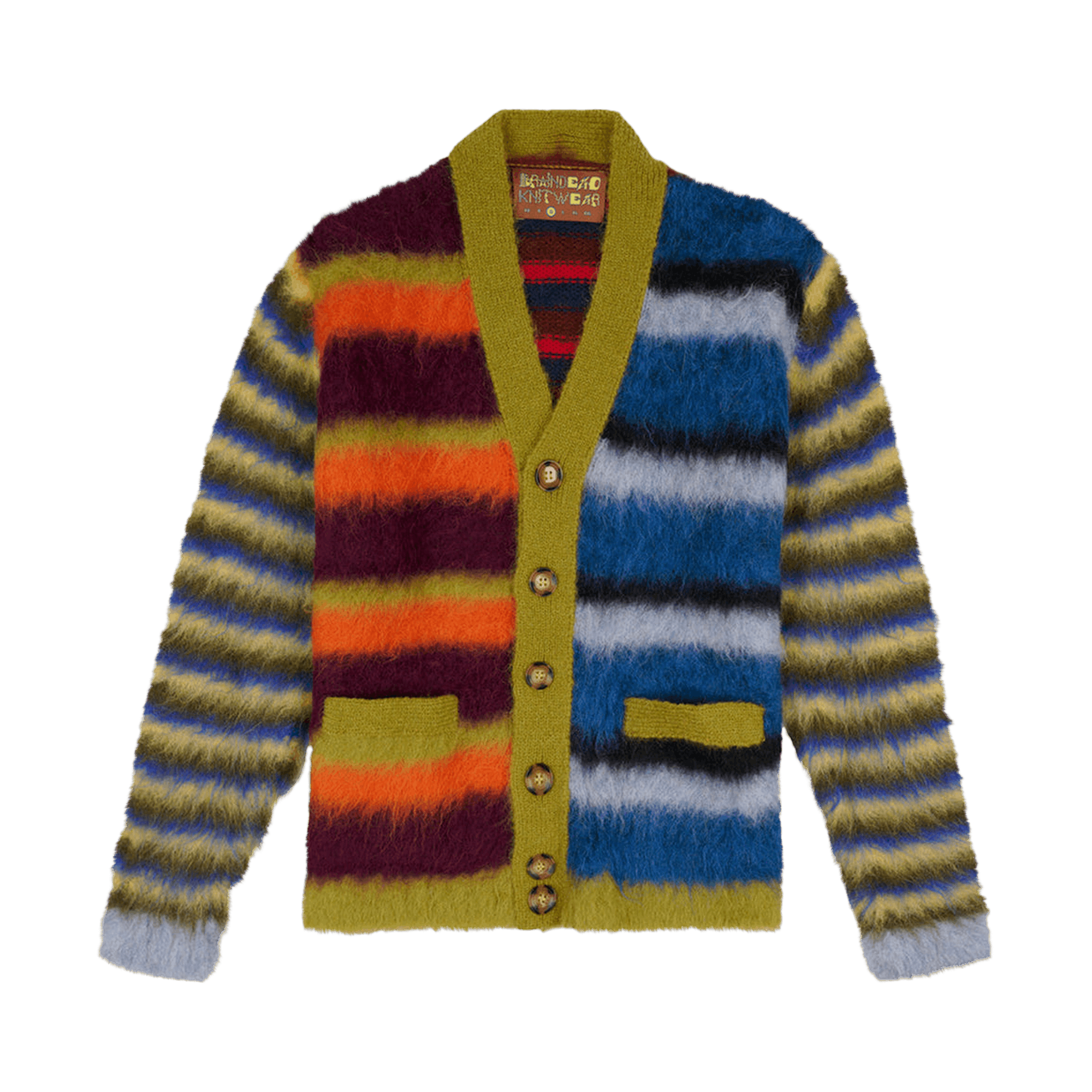 Buy Brain Dead Buggin Out Neppy Bolero Sleeve Cardigan 'Green