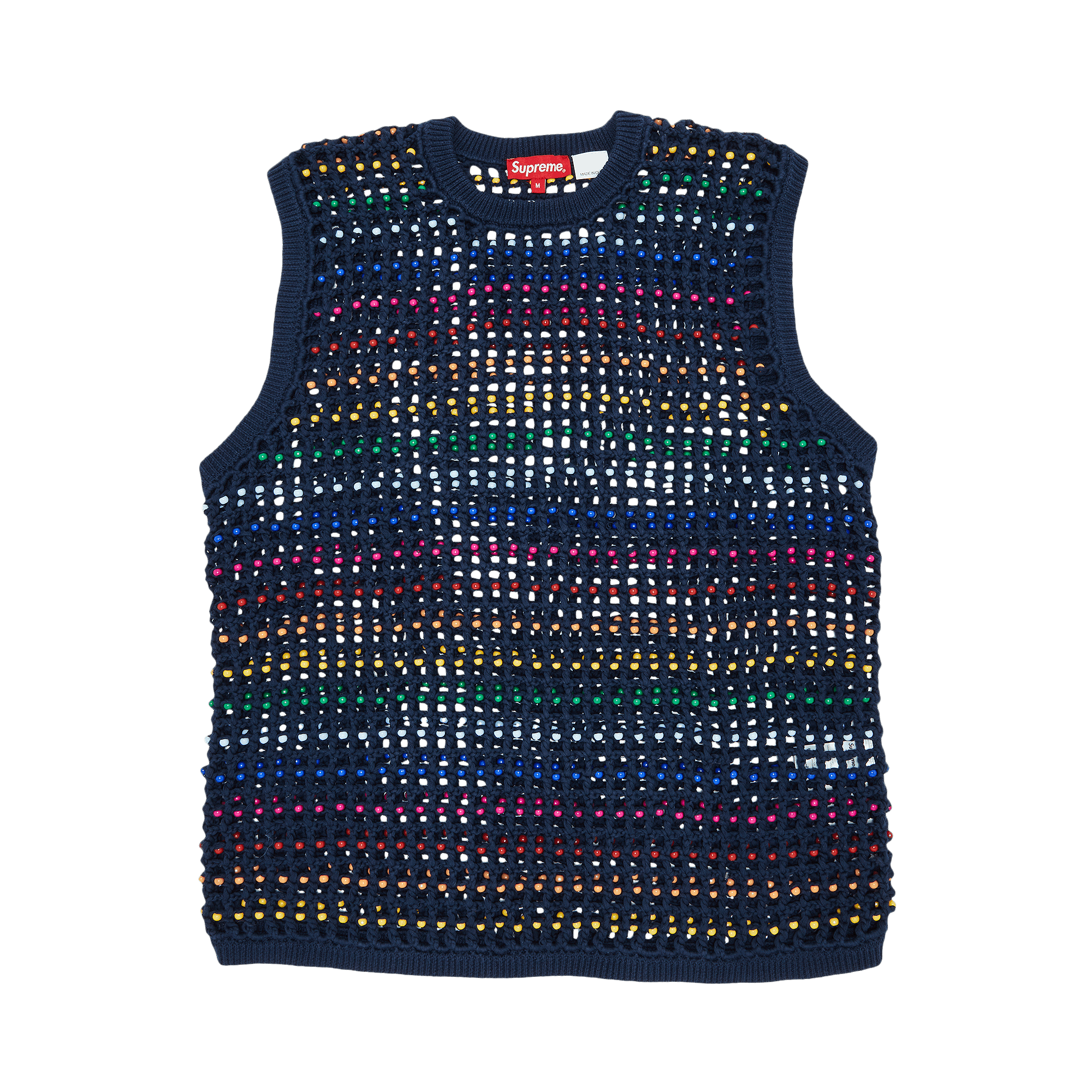 Supreme Beaded Sweater Vest 'Navy'