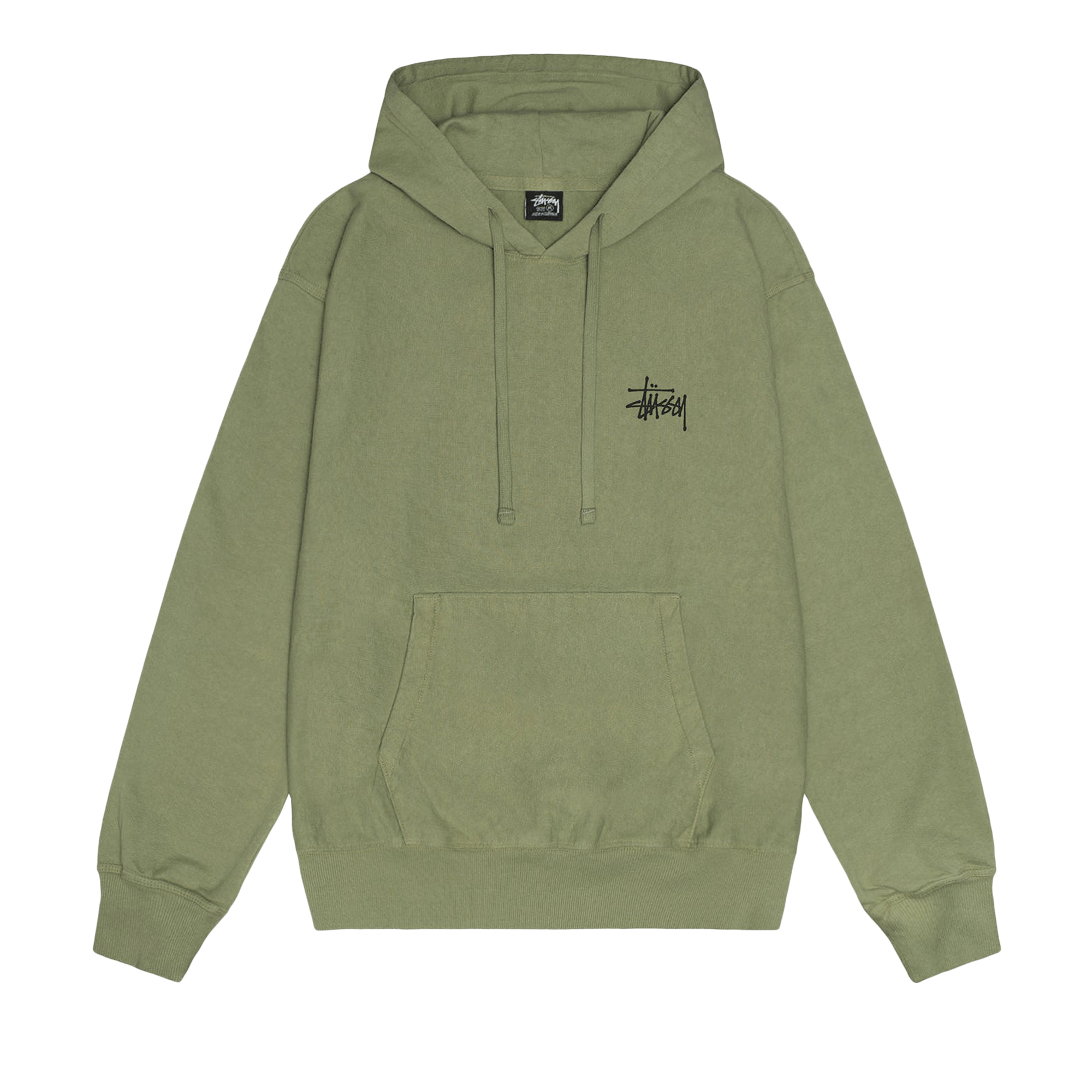 Stussy Basic Pigment Dyed Hoodie 'Artichoke'