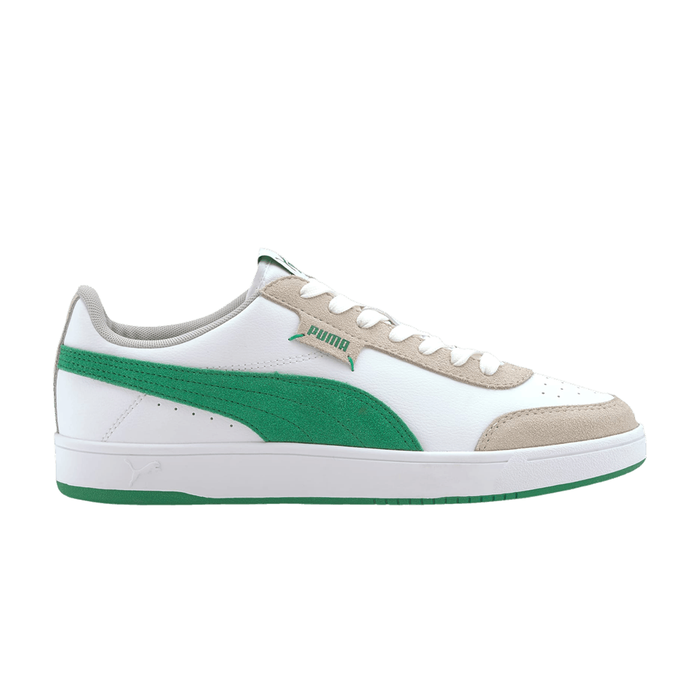 Pre-owned Puma Court Legend Low 'white Amazon Green'