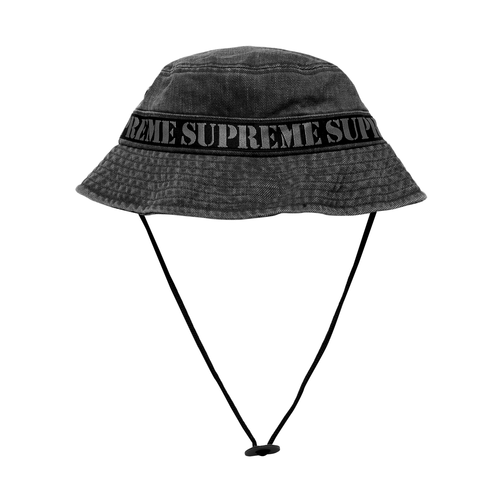Supreme Stencil Webbing Boonie 'Black'