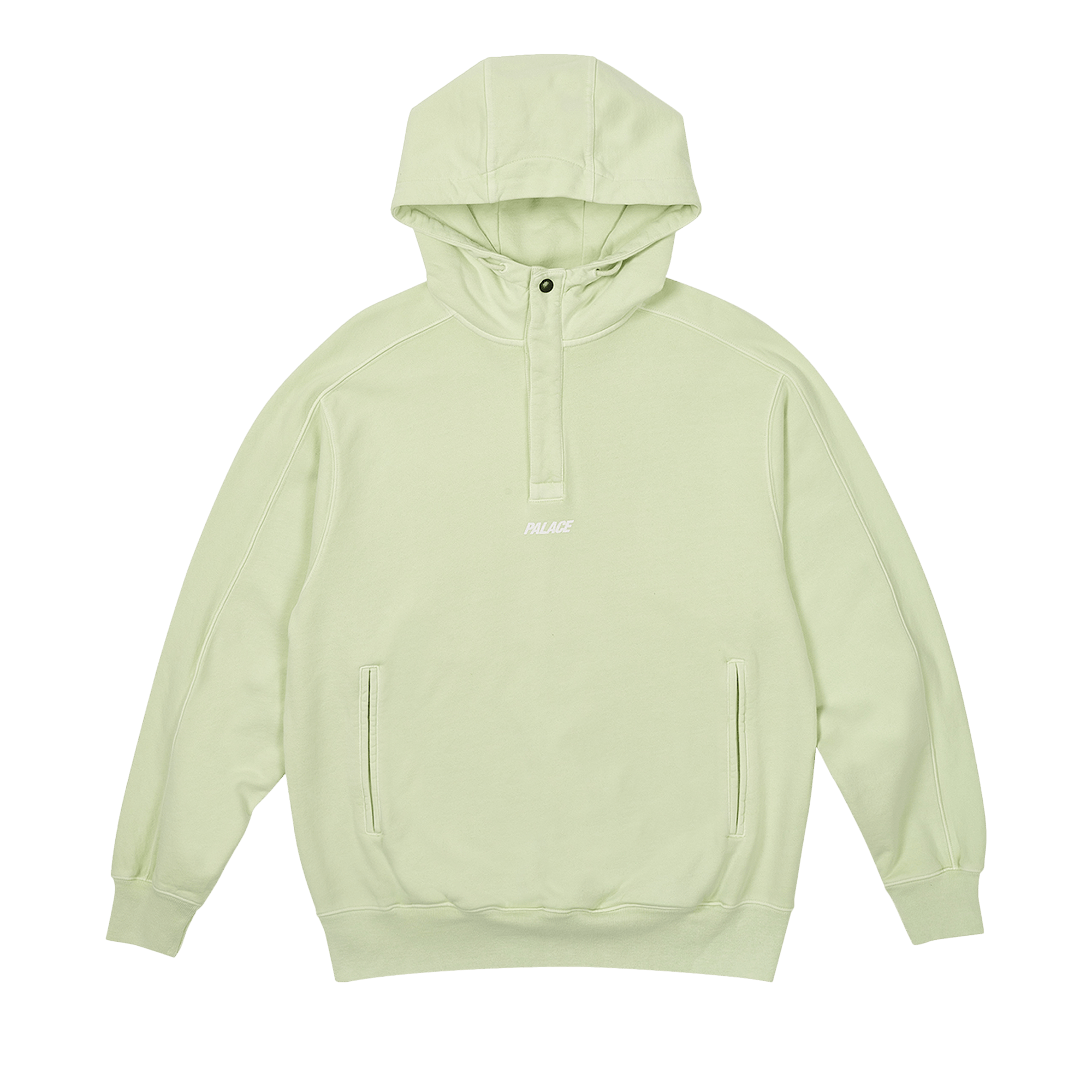 Palace Washed Terry 1/4 Placket Hood 'Mojito'