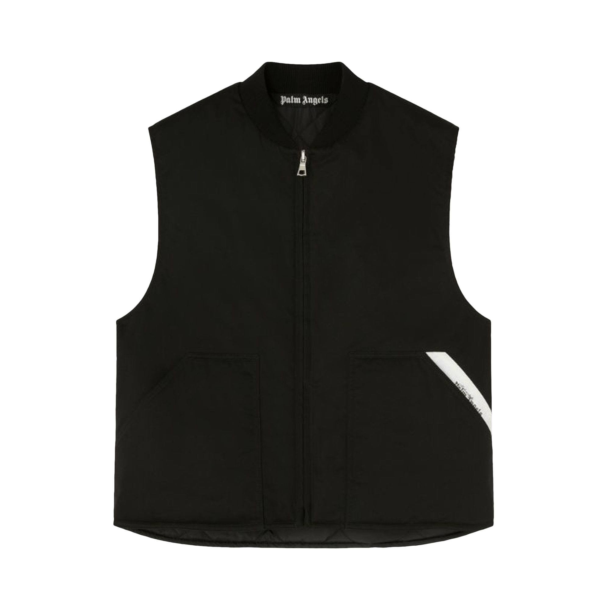 Palm Angels Sartorial Tape Work Vest 'Black/Off White'