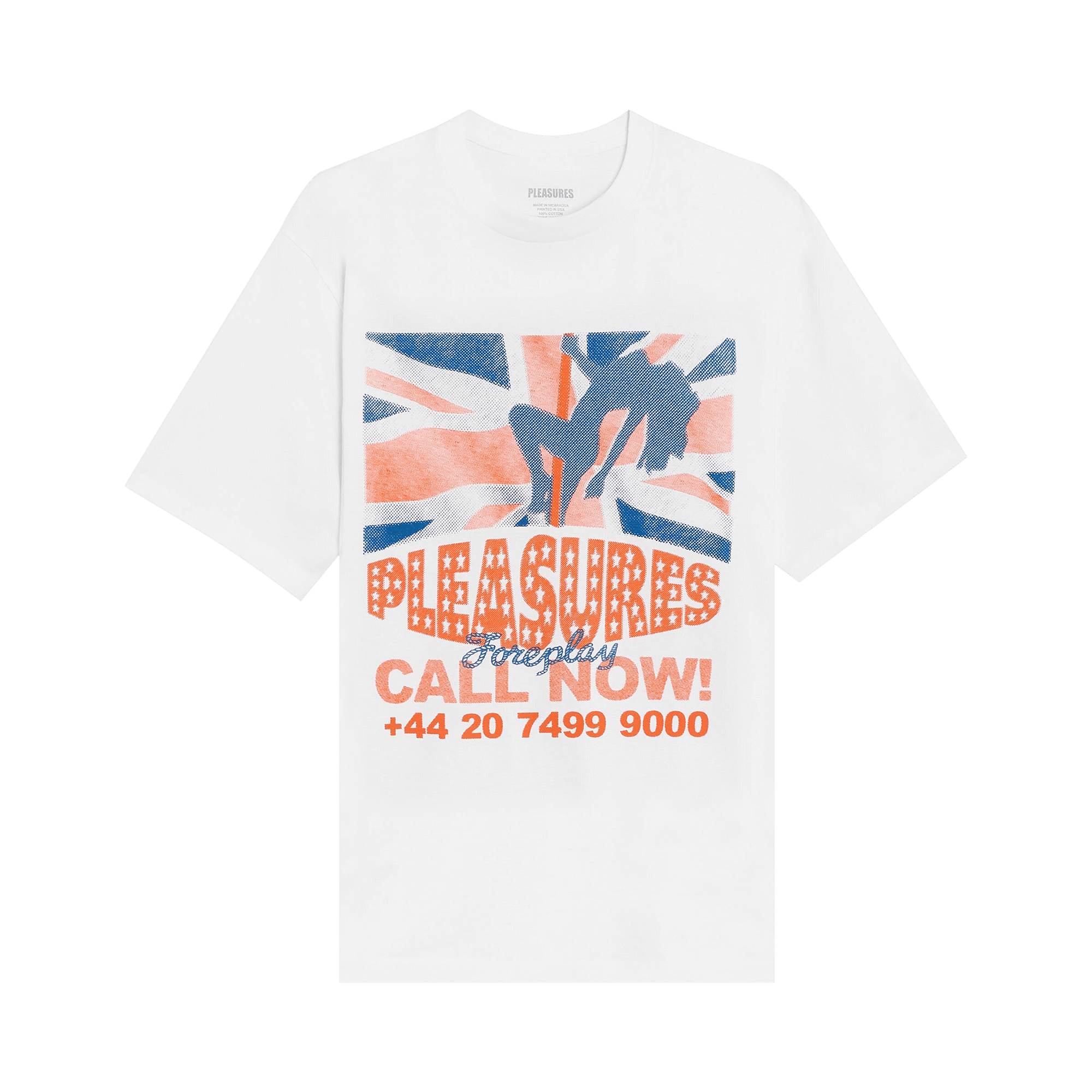Pleasures Call Now T-Shirt 'White'
