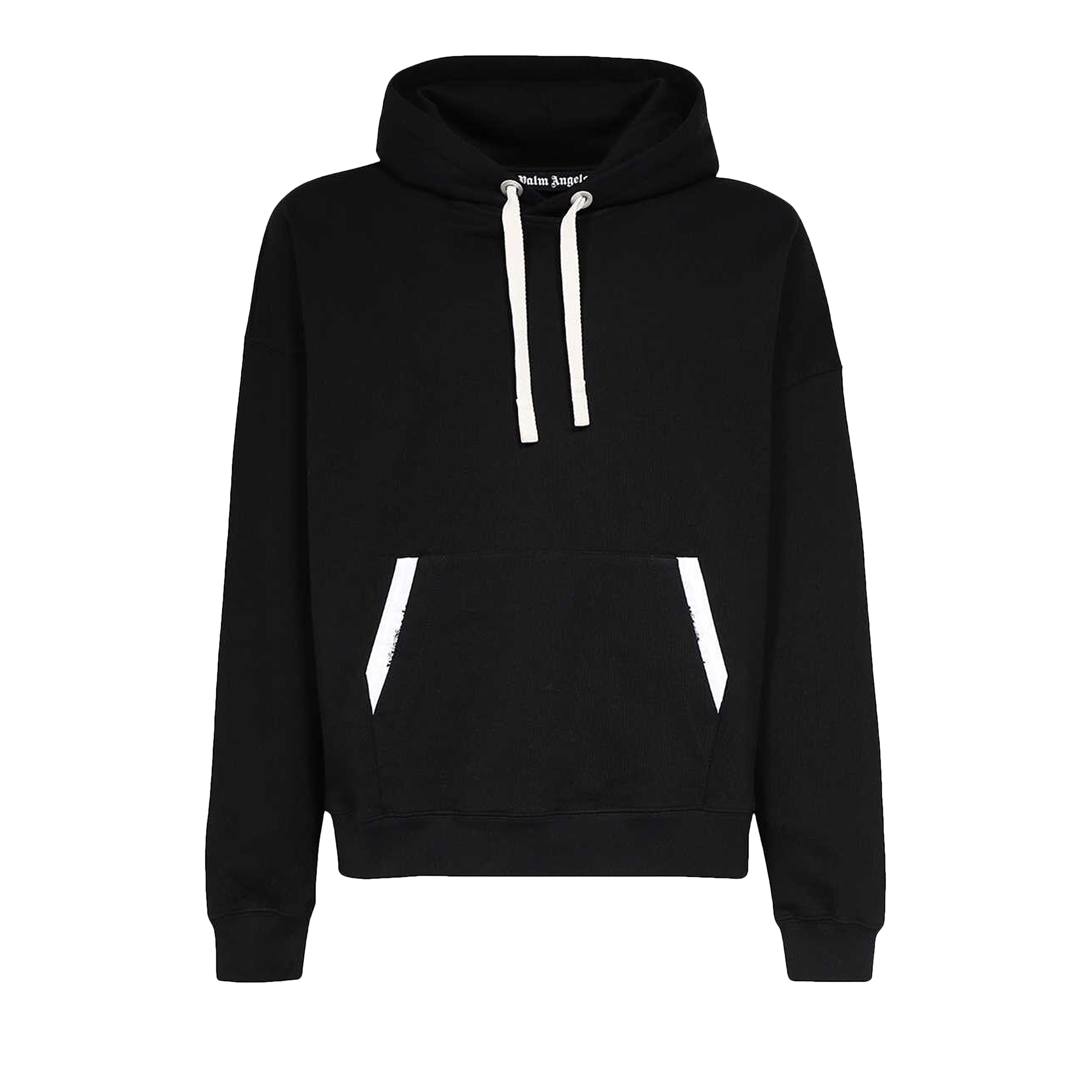 Palm Angels Sartorial Tape Classic Hoodie 'Black/Off White'