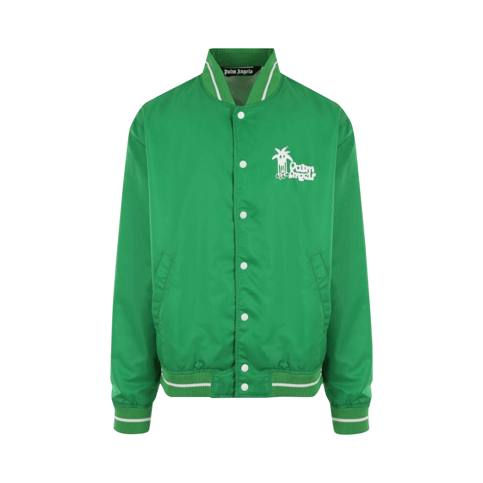 Palm Angels Douby Light Varsity Jacket 'Green/White'