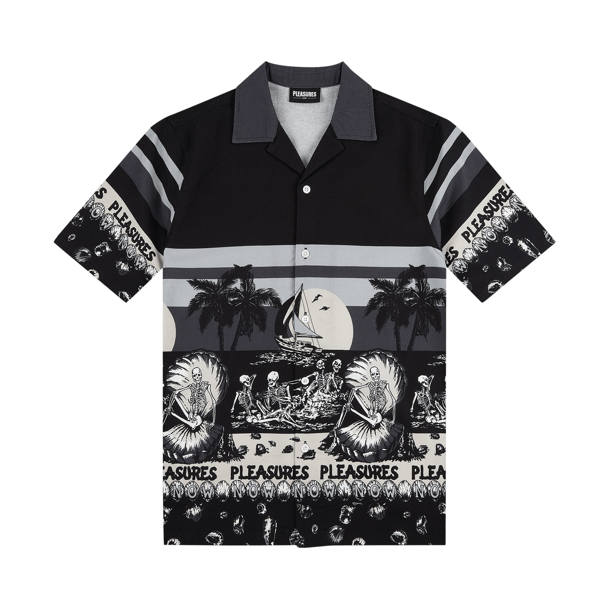 Pleasures Beach Button Down 'Black'
