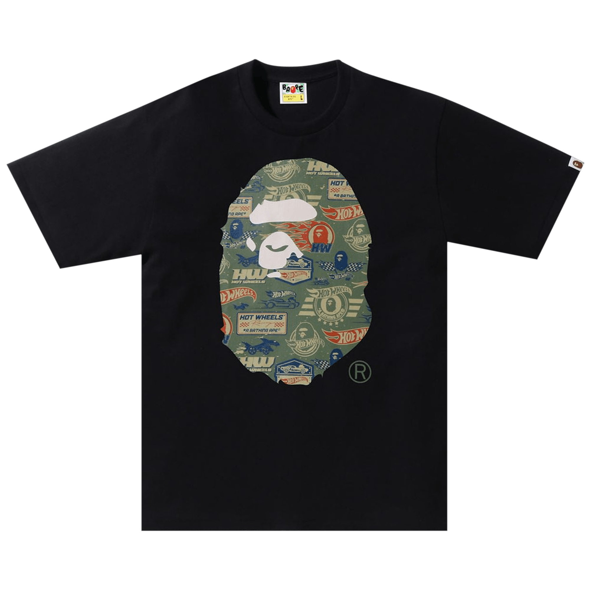 BAPE x Hot Wheels Ape Head Tee 'Black'