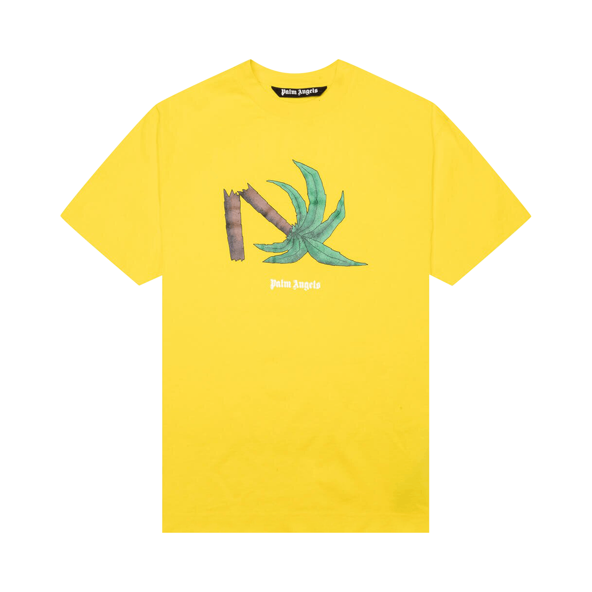 Palm Angels Broken Palm Classic Tee 'Yellow/Green'