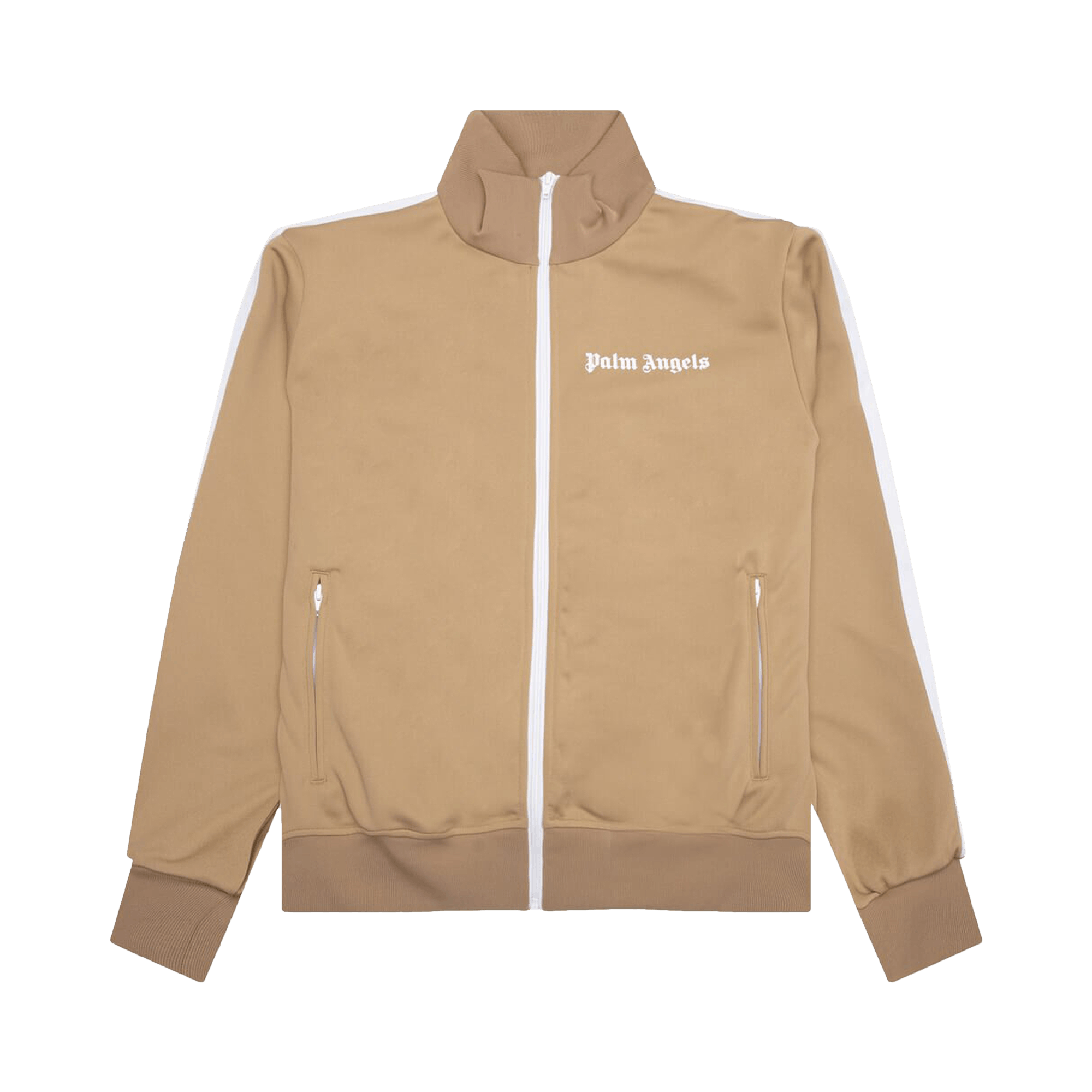 Palm Angels Classic Track Jacket 'Beige/White'