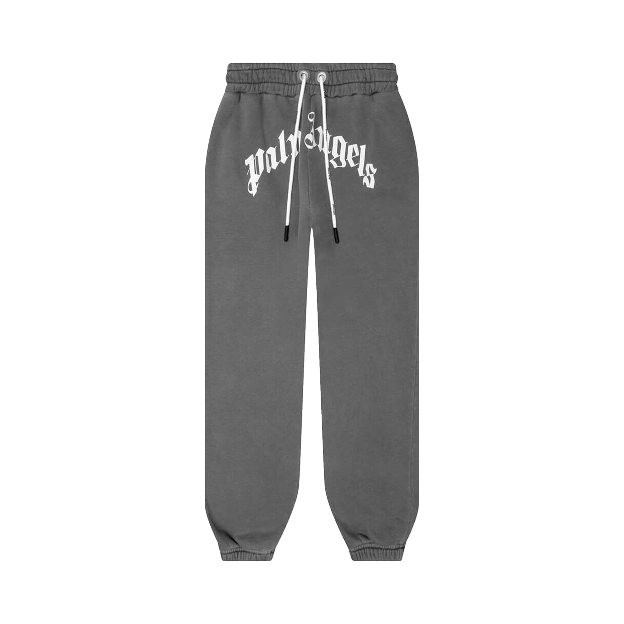 Palm Angels GD Curved Logo Sweatpants 'Black/White'