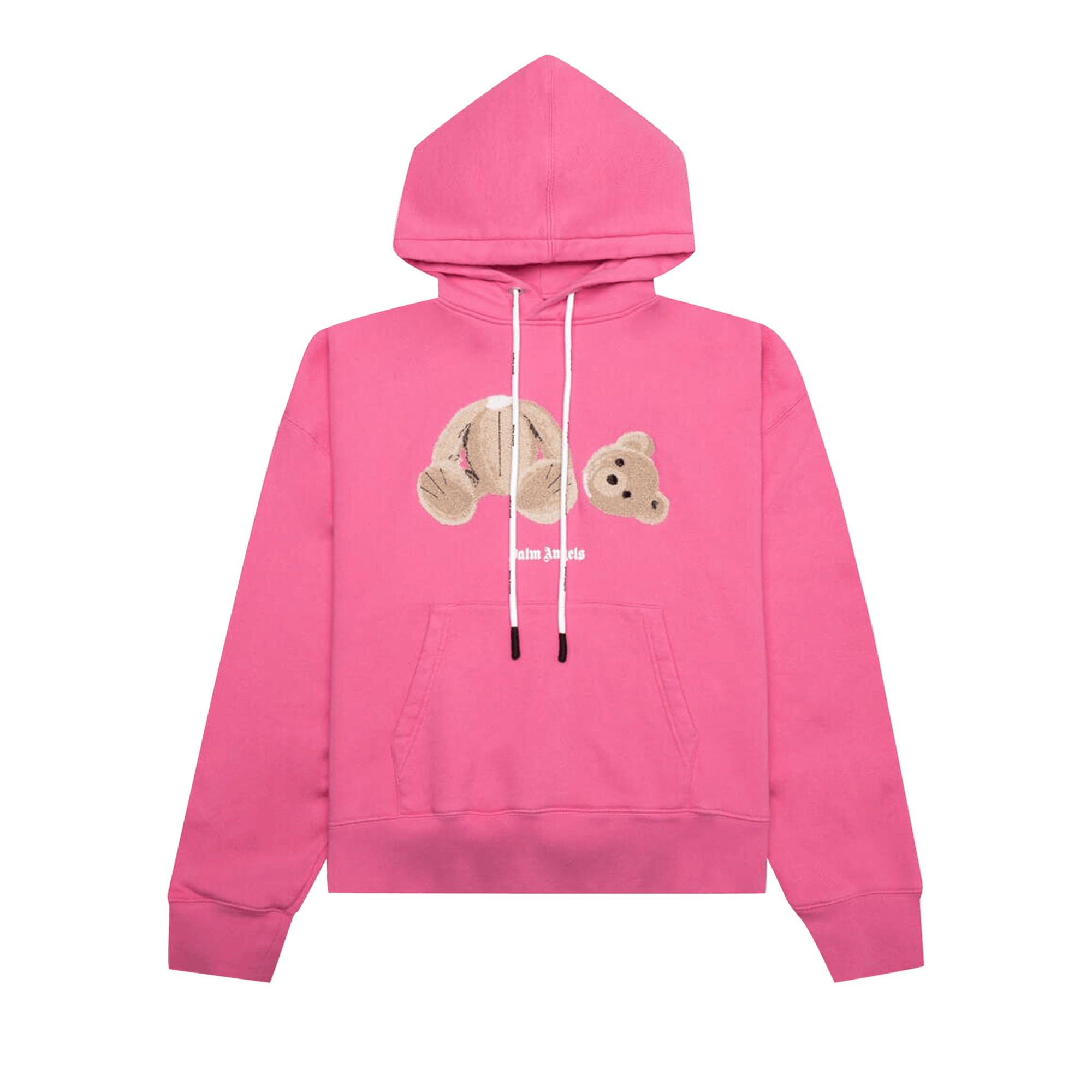 Palm Angels Bear Hoodie 'Fuchsia/Brown'