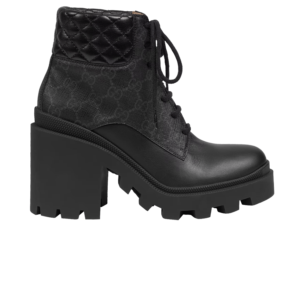 Gucci Wmns GG Ankle Boot 'Black GG Supreme'