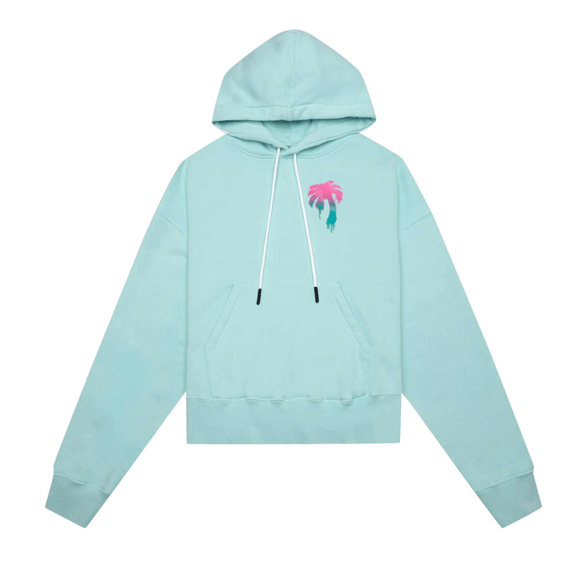 Palm Angels I Love PA Hoodie 'Light Blue'