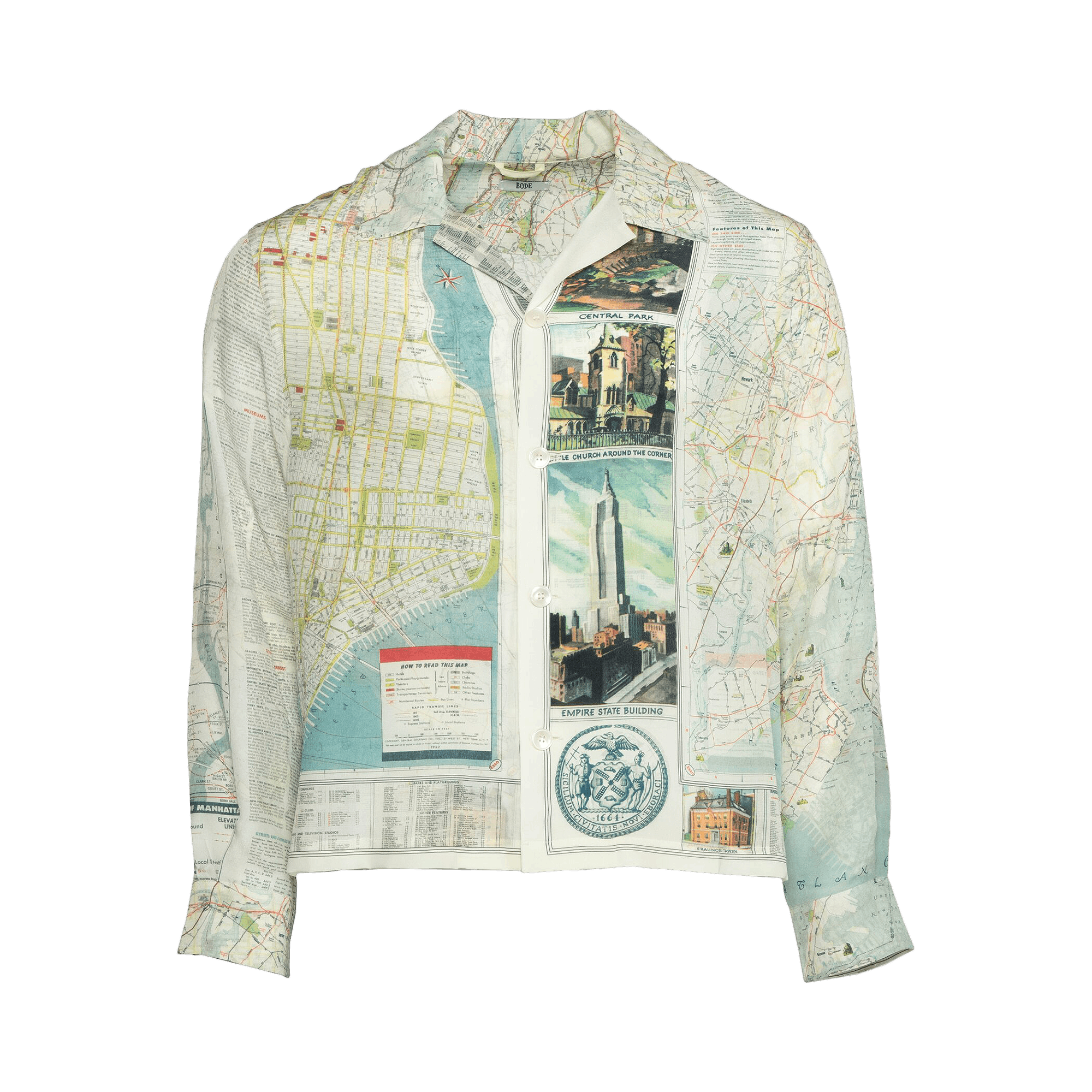 Buy Bode Suede Rickrack Workshirt 'White/Black' - MR0W000039 WHIT