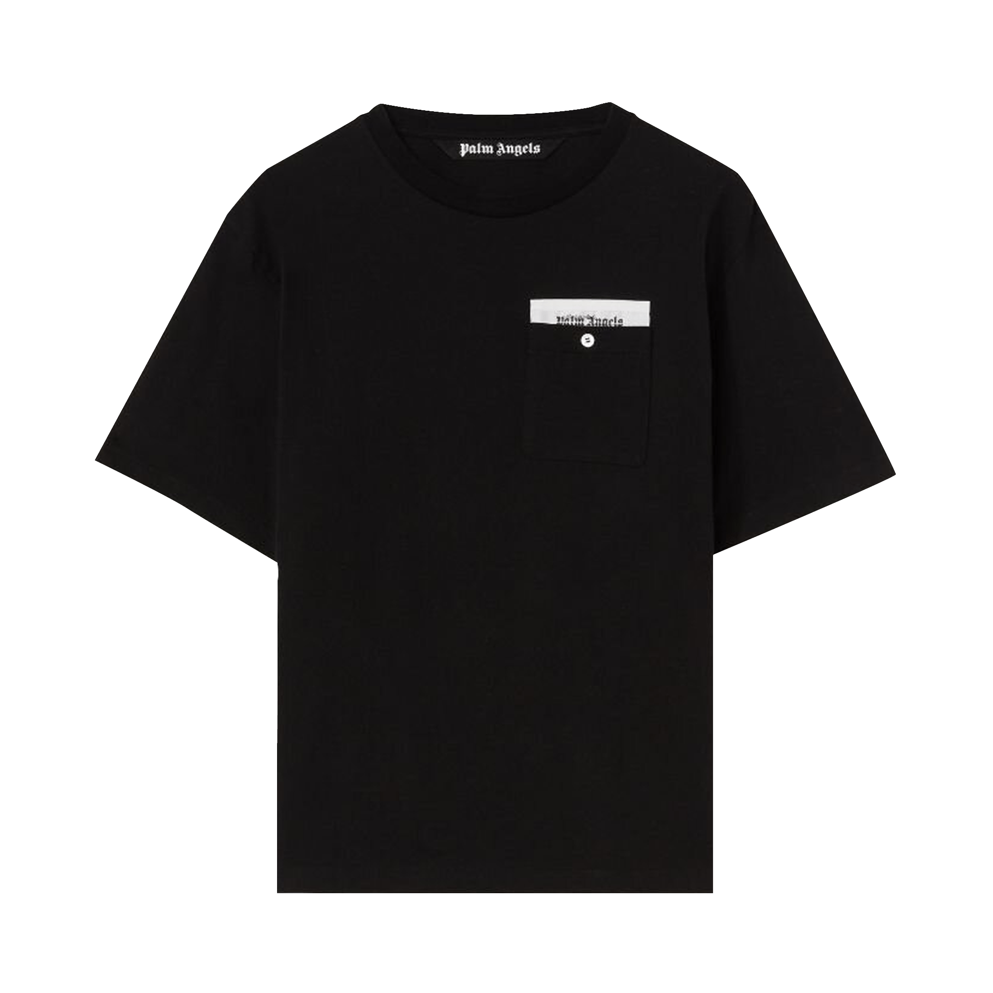 Palm Angels Sartorial Tape Pocket Tee 'Black/Off White'