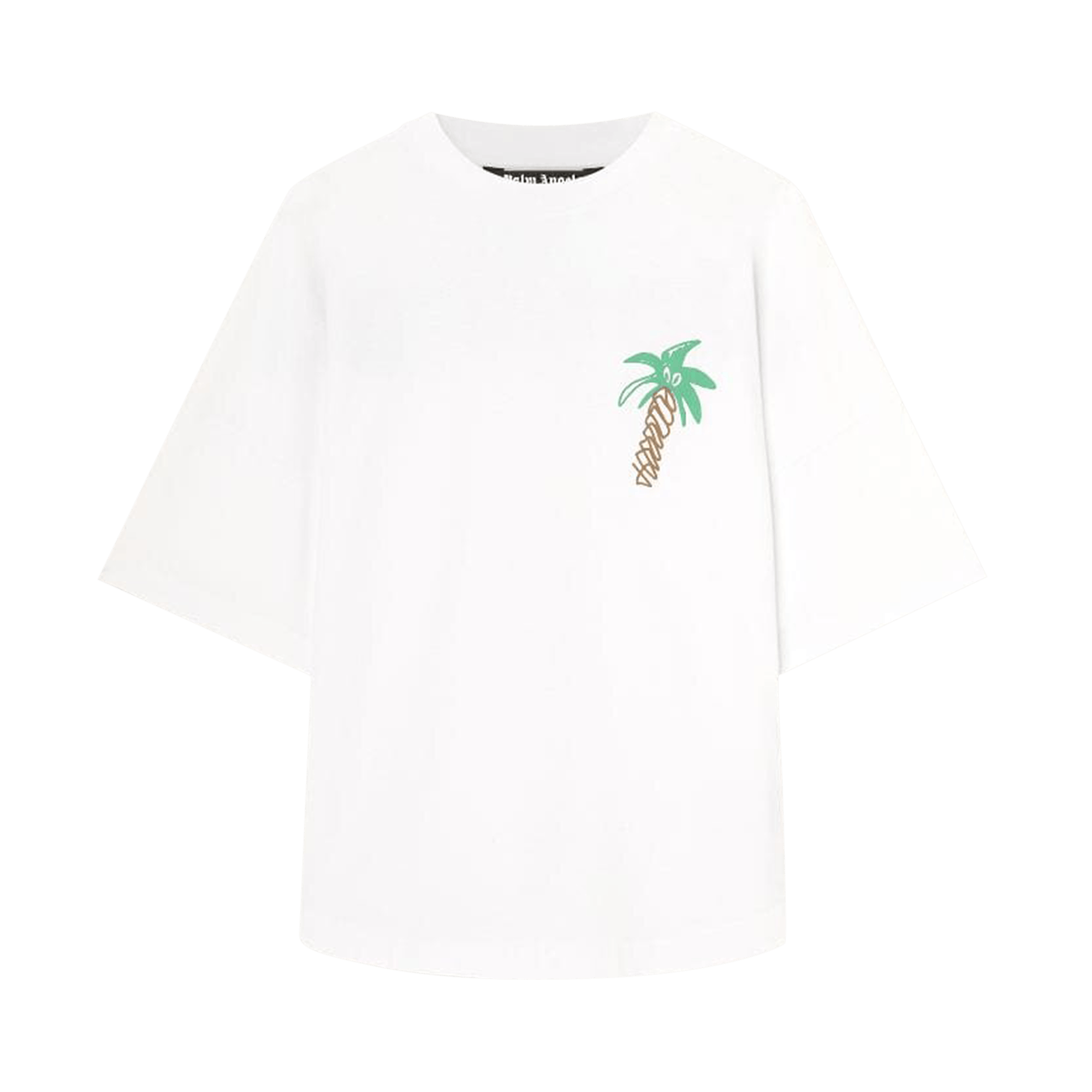 Palm Angels Sketchy Over Tee 'White/ Black'