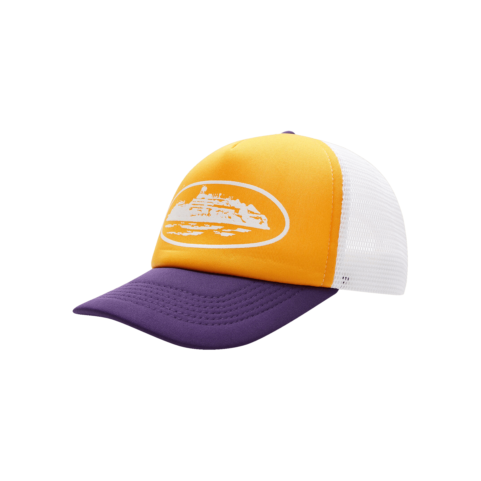 Corteiz Alcatraz Trucker Hat 'Yellow/Purple'