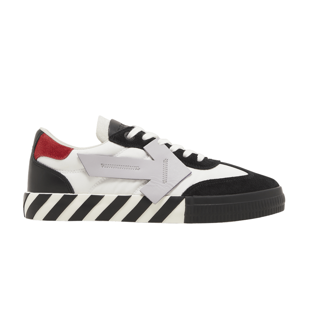 Off-White Floating Arrow Low Vulc Leather 'Black White Red'