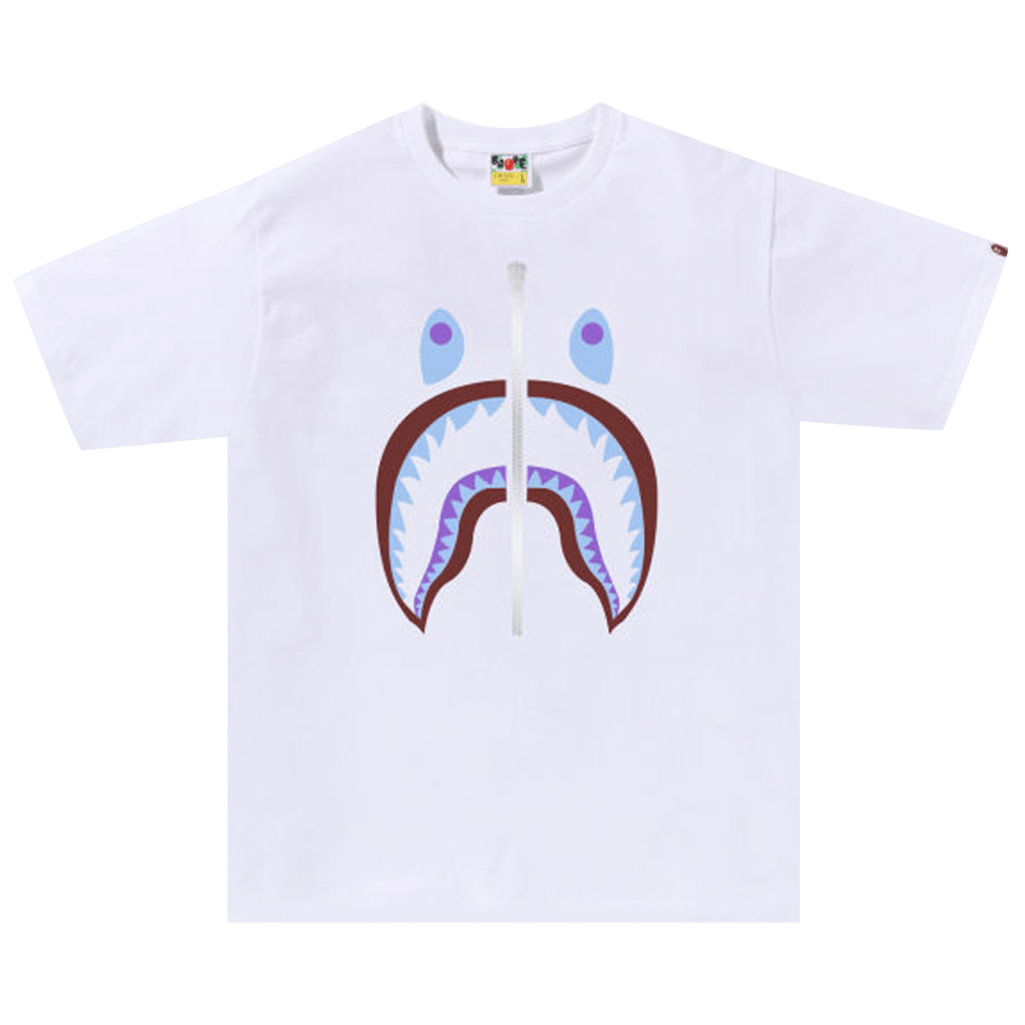 BAPE Colors Shark Tee 'White'
