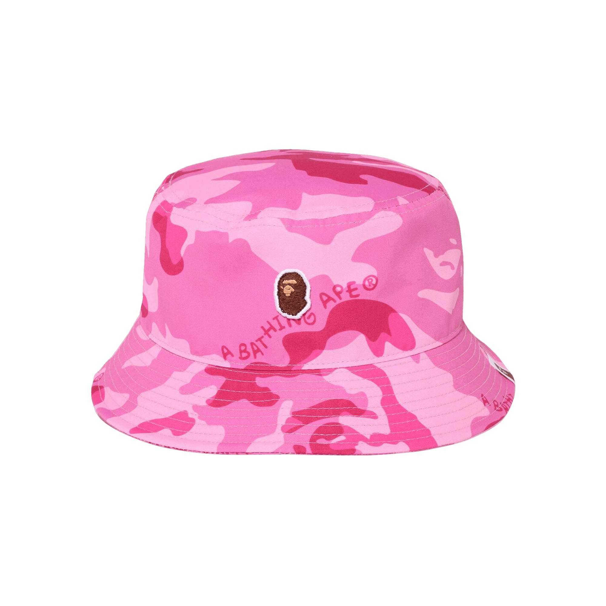 BAPE Woodland Camo Bucket Hat 'Pink'