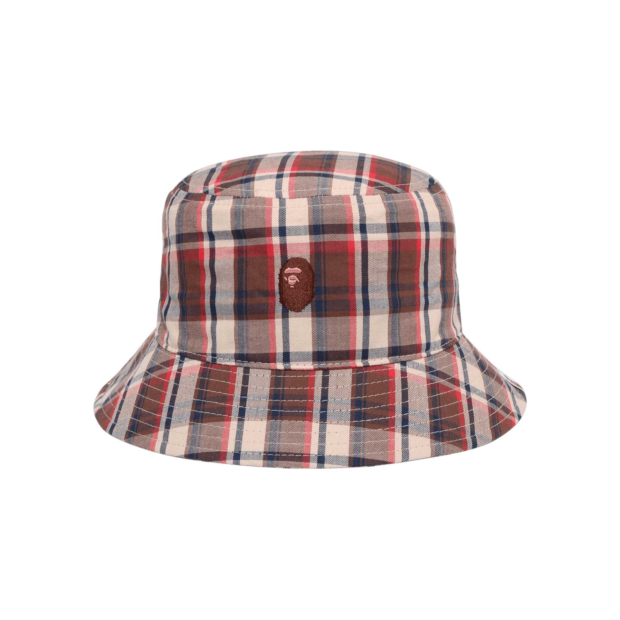 BAPE Mini Check Bucket Hat 'Red'