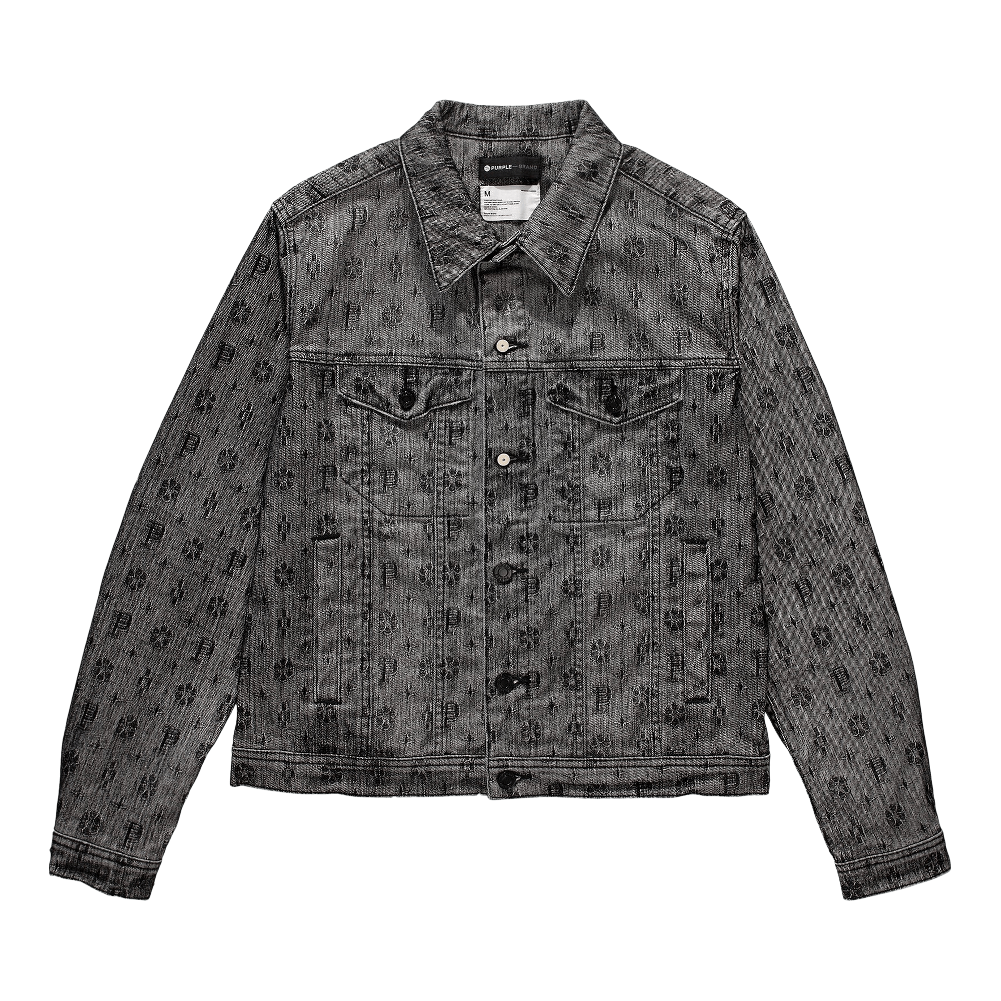 PURPLE BRAND Denim Jacket 'Monogram/Black'