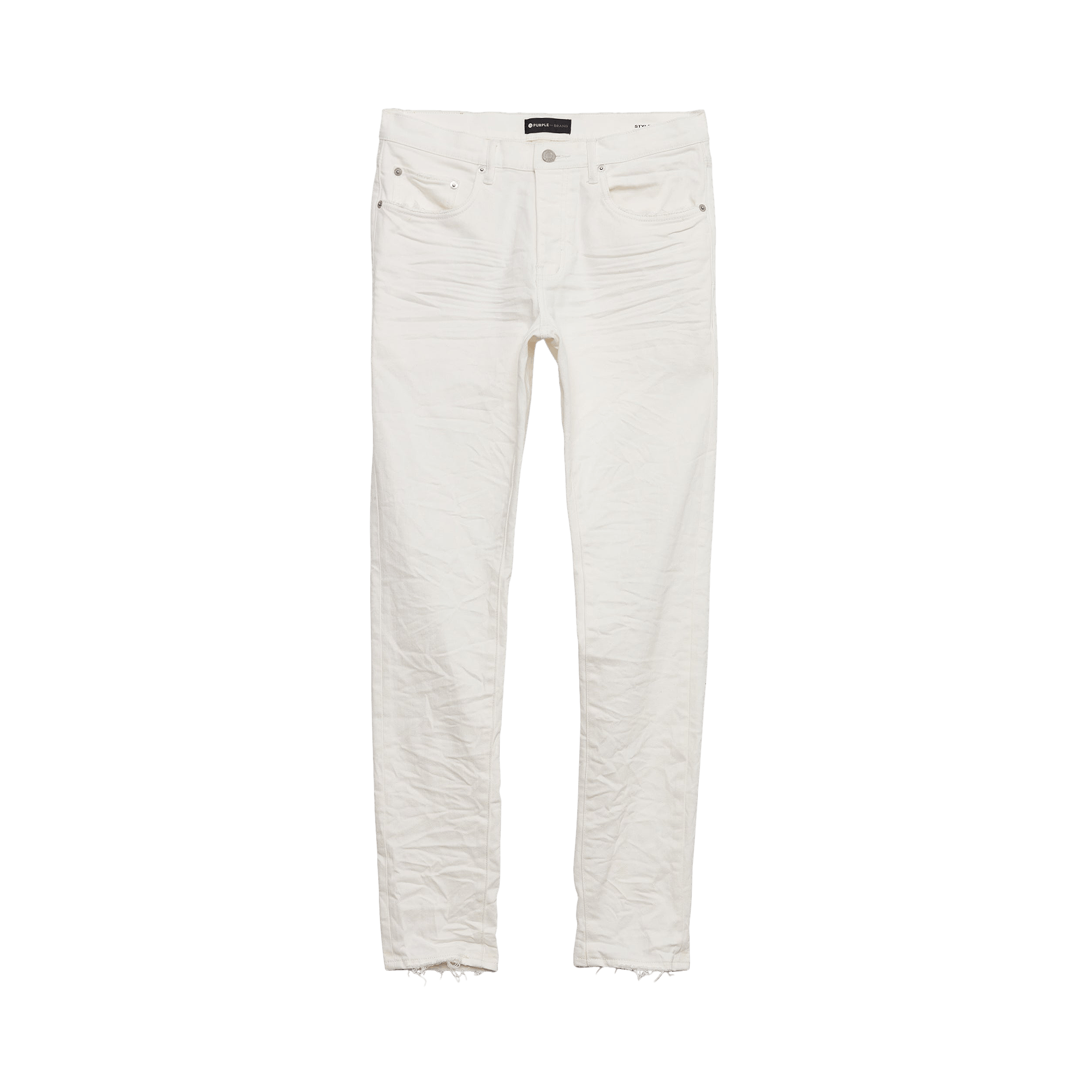 PURPLE BRAND Low Rise Skinny Jeans 'Optic White'