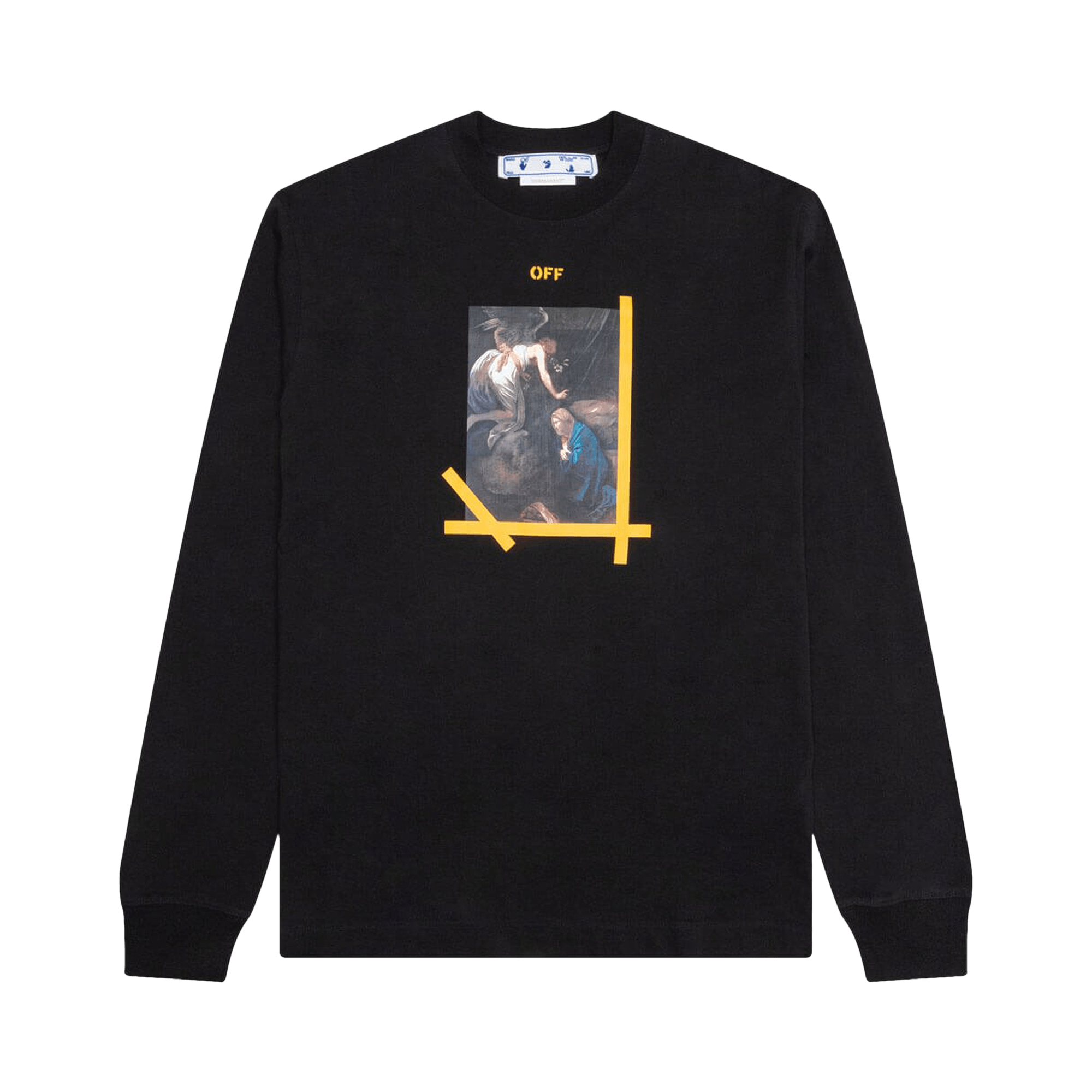 Off-White Arrow Caravaggio Ann Skate Long-Sleeve Tee 'Black/White'