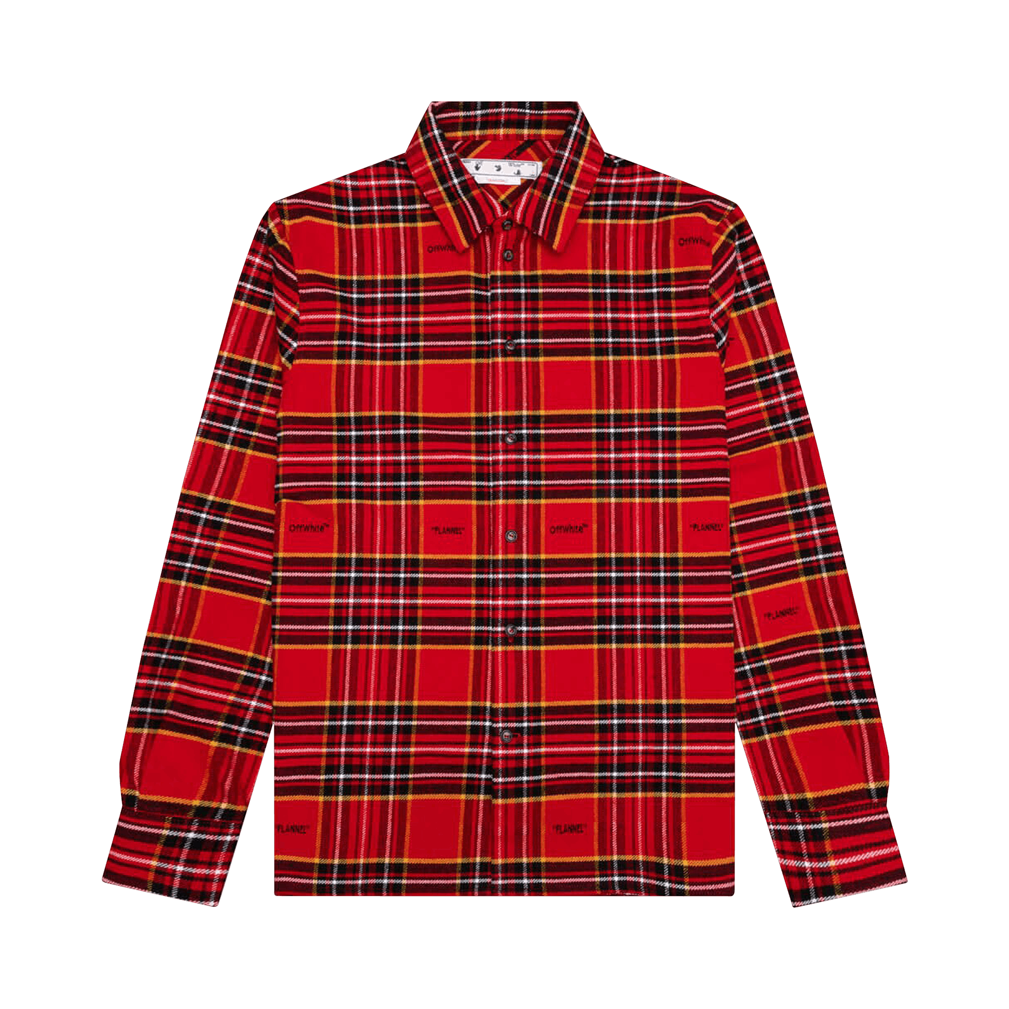 Off-White Flannel Skate Shirt 'Red/Black'