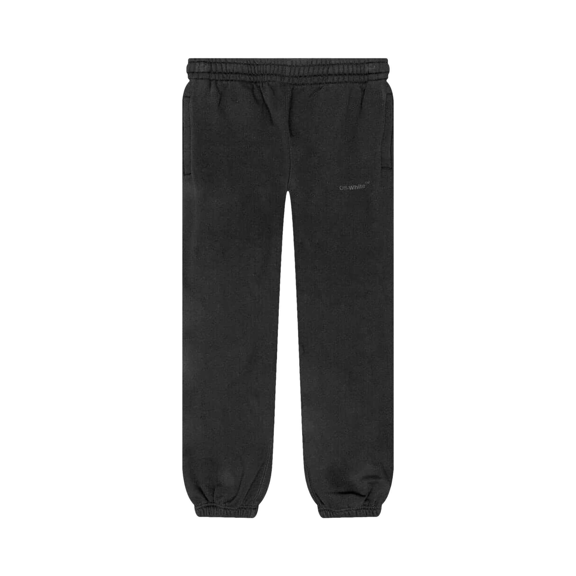 Off-White Diagonal Tab Shorten Sweatpant 'Black/Black'