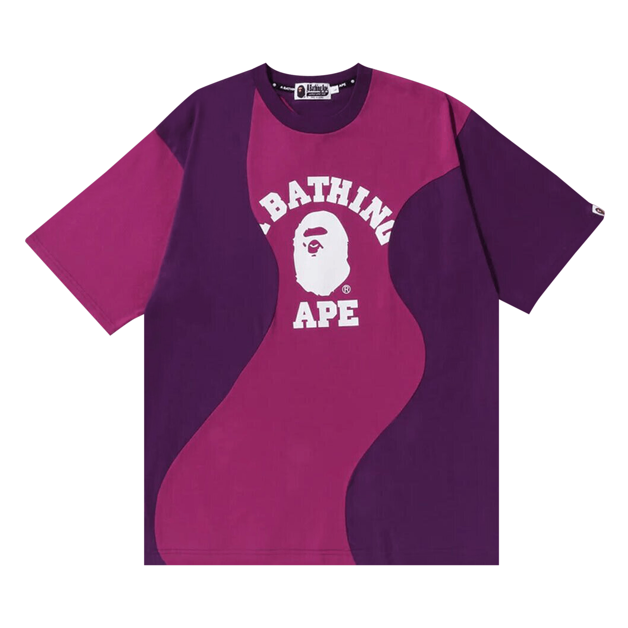 BAPE Cutting College Relaxed Fit Tee 'Purple'