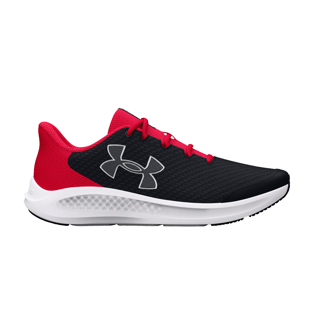 Under Armour Charged Pursuit 3 GS 'Big Logo - Black Red'