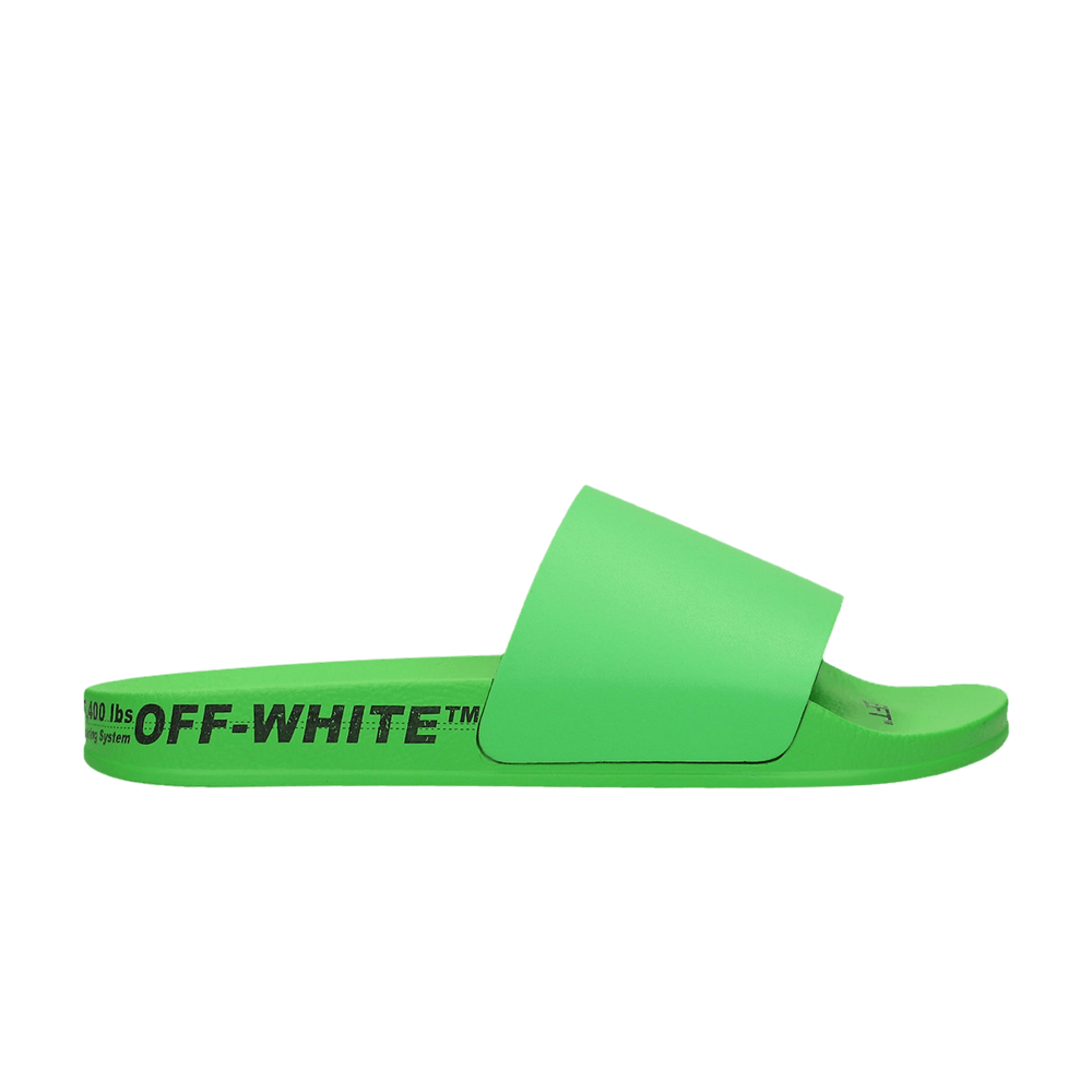 Off-White Industrial Belt Sliders 'Green'