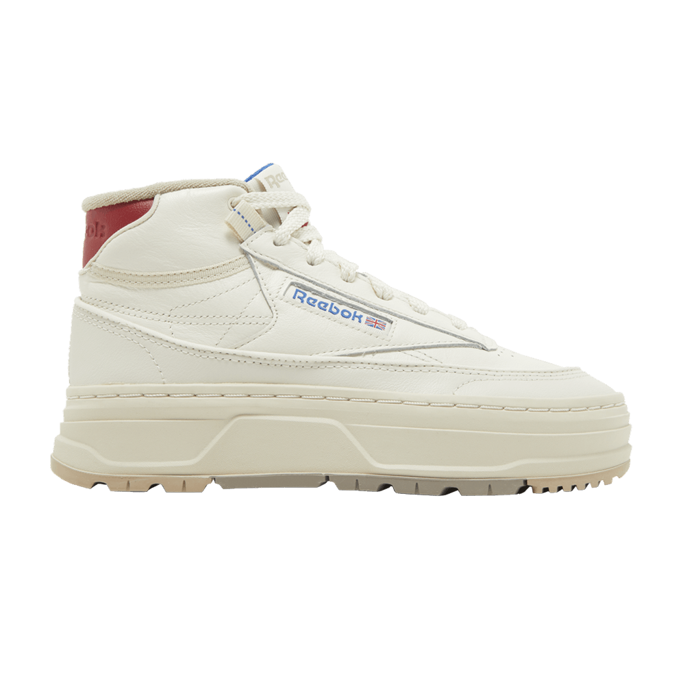 Reebok Wmns Club C Geo Mid 'Chalk Flash Red'