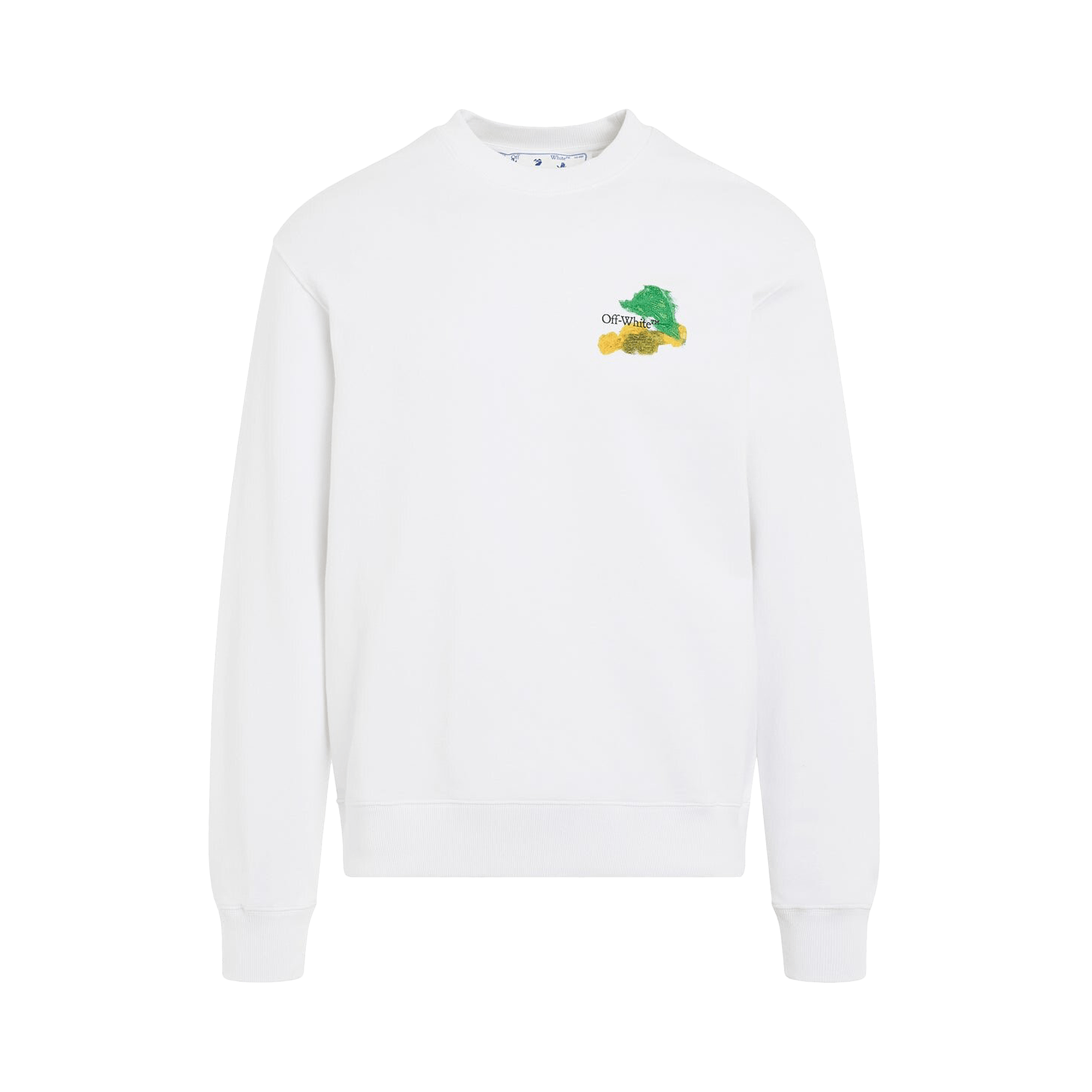 Off-White Brush Arrow Slim Crewneck 'White/Multicolor'