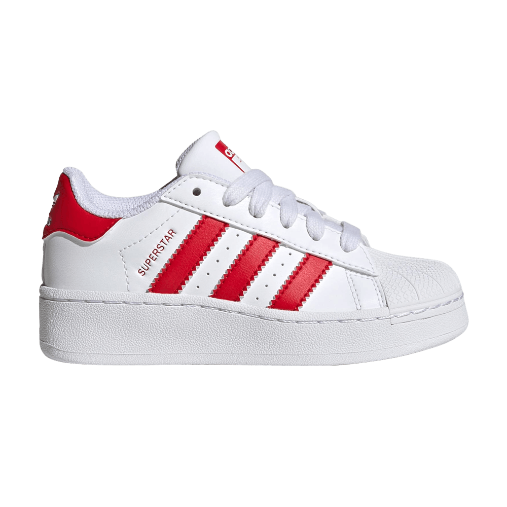 Adidas Superstar XLG Little Kid 'White Scarlet'