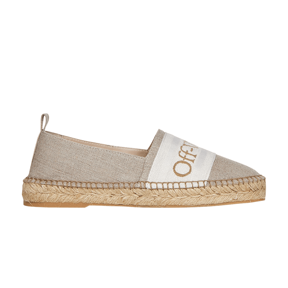 Off-White Wmns Bookish Canvas Espadrilles 'Beige'