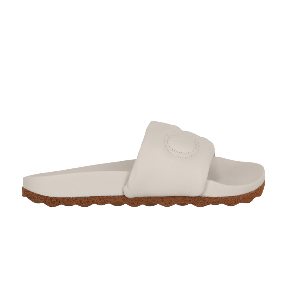 Off-White Wmns Bookish Leather Sponge Sliders 'Beige Brown'