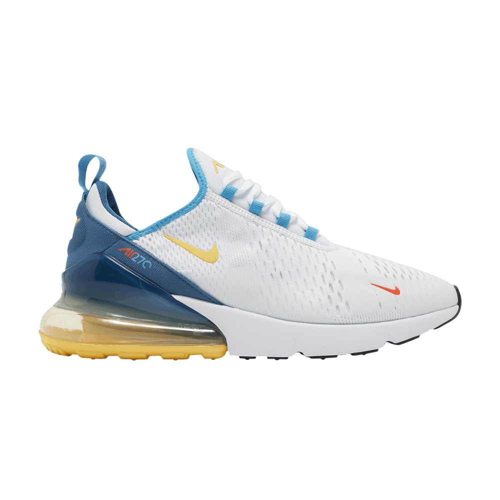 Nike Air Max 270 'White Industrial Blue Citron'
