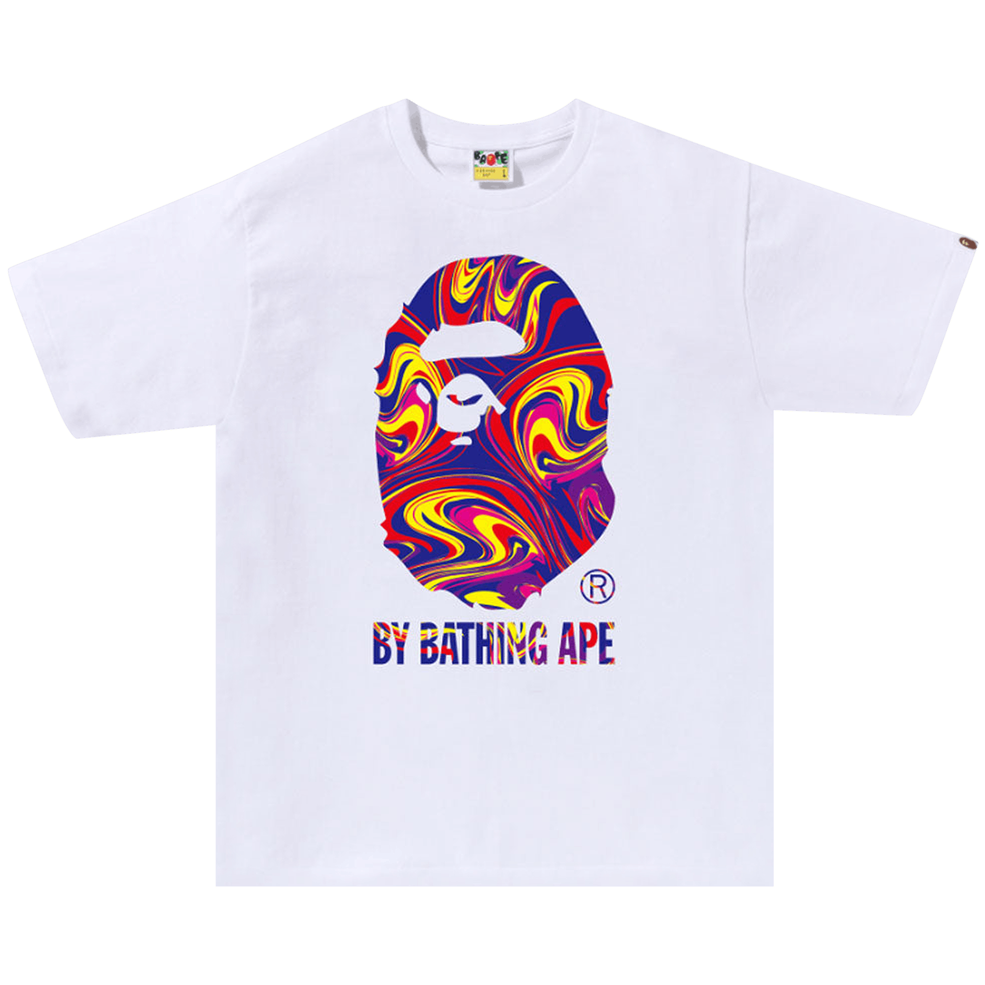 BAPE Marbling By Bathing Ape Tee 'White'